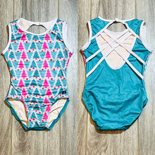 Load image into Gallery viewer, Peppermint Twist Trees Leotard