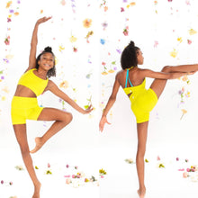 Load image into Gallery viewer, The Daybreak Lemon Lime Set - Top & Shorts