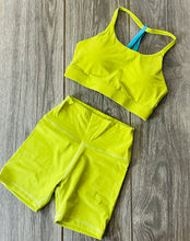 Load image into Gallery viewer, The Daybreak Lemon Lime Set - Top & Shorts
