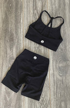 Load image into Gallery viewer, The Daybreak Black Set - Top & Shorts
