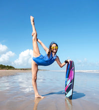 Load image into Gallery viewer, Summer Belles Ruffle Blue Leotard