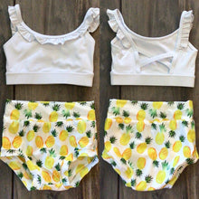 Load image into Gallery viewer, The Perfect Pineapple & White Phoenix Top Classic 2PC Set