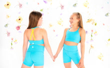 Load image into Gallery viewer, The Daybreak Peacock Turquoise Set - Top & Shorts