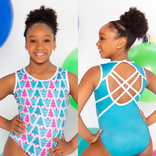 Load image into Gallery viewer, Peppermint Twist Trees Leotard
