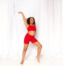 Load image into Gallery viewer, The Daybreak Radiant Red Set - Top & Shorts