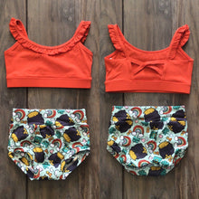 Load image into Gallery viewer, Luck of the Irish St. Patrick’s Day Orange Phoenix Top & Brief 2PC Set