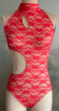 Load image into Gallery viewer, The Gala Watermelon Lace Leotard