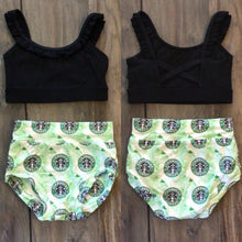 Load image into Gallery viewer, Starbies Green & Black Phoenix Top Classic 2PC Set