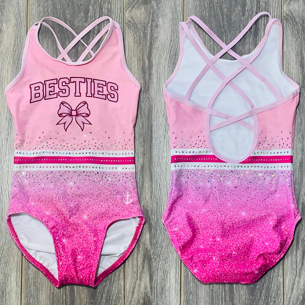 Besties Leotard - Pink