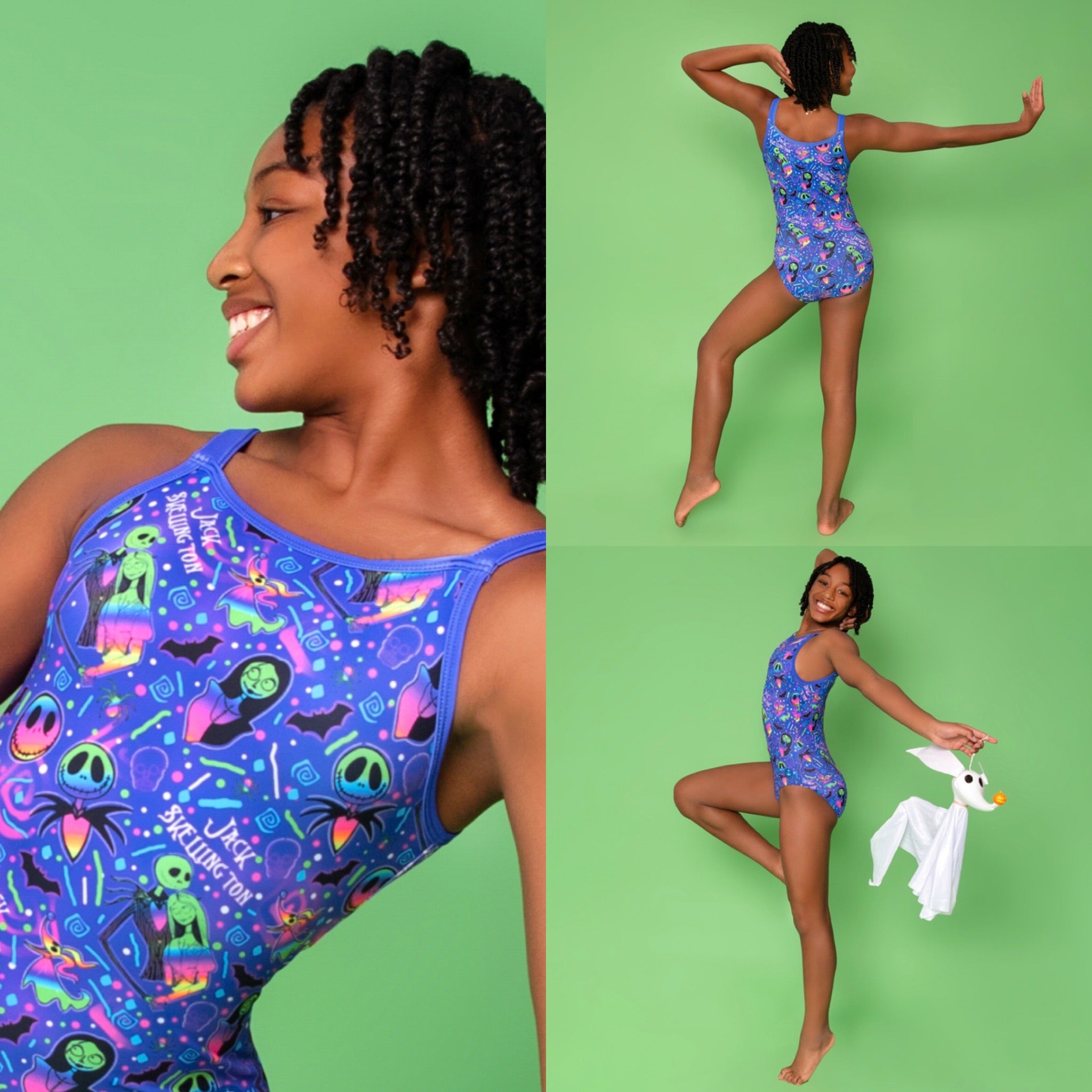 Jack & Sally - Nightmare Before Christmas (Halloween) NBC Leotard