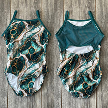 Load image into Gallery viewer, Emerald Marble Magic Leotard
