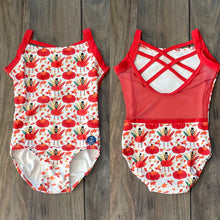 Load image into Gallery viewer, Toby the Turkey Mesh Criss Cross Leotard
