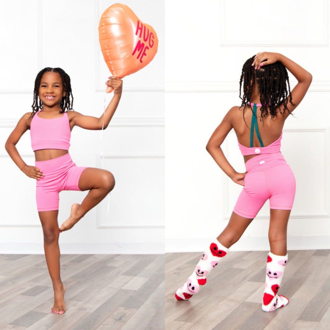 The Daybreak Bubblegum Pink Set - Top & Shorts