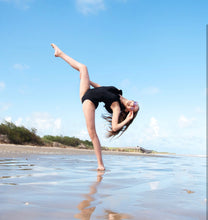 Load image into Gallery viewer, Summer Belles Ruffle Black Leotard
