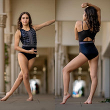 Load image into Gallery viewer, The Witch of Oz Black Bling Leotard
