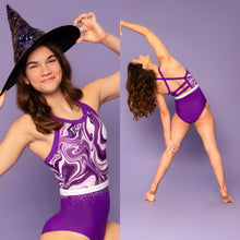 Load image into Gallery viewer, Purple Potion Swirl Leotard
