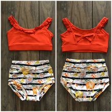 Load image into Gallery viewer, Fall Chic Classic 2PC Set - Orange Phoenix Top
