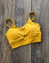 Load image into Gallery viewer, Mustard Palm Strappy Ultra Soft Top
