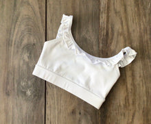 Load image into Gallery viewer, The Phoenix White Ruffle Top
