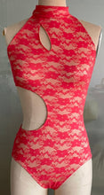 Load image into Gallery viewer, The Gala Watermelon Lace Leotard
