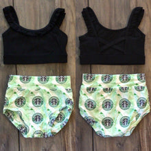 Load image into Gallery viewer, Starbies Green &amp; Black Phoenix Top Classic 2PC Set
