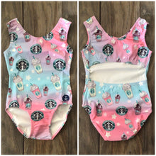 Load image into Gallery viewer, Cotton Candy Starbies Open Back Leotard
